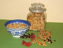 diet with acupuncture, crunchy granola ingredients