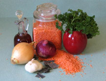 diet with acupuncture, red lentil pate ingredients